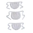thumbnail image 3 of Delantal de cintura ZHAOCHENG para niñas de algodón blanco y beige caliente, 3 of 4