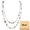 grey, variant on Long Statement Necklaces for Women Trendy, Boho Costume Jewelry Layered Crystal Beaded Collar Necklaces for Women (NK-10084-Black)