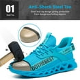 thumbnail image 2 of XQJ Steel Toe Shoes Men Women Lightweight Comfortable Work Shoe Anti-Puncture Safety Sneakers Steel Toe Work Safety Boots, 2 of 11