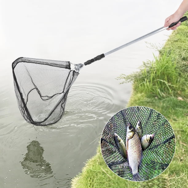 Red De Aterrizaje De Pesca Plegable Y Duradera, De Poste Telescópico Para Pesca, 2,1 M