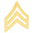 thumbnail image 2 of US Army Sergeant Rank E5 SGT 22k Gold Plated Pin On, 2 of 6