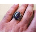 thumbnail image 2 of Amethyst Mens Ring, Natural Amethyst, February Birth, Silver Jewelry, 925 Silver Ring, Birthday Gift, Heavy Mens Ring, Arabic Design, Ottoman Style Ring, Christmas, Turkey Mens Signet Ring, 2 of 6