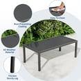 thumbnail image 2 of Ensemble Bistro de Patio 4 Pcs - Mobilier d'Extérieur Moderne en Métal avec Causeuse, 2 Chaises Simples et Table Basse - Sièges en Textilène Respirant - Idéal pour Véranda, Cour Arrière, Balcon, Beige, 2 of 8