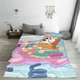 thumbnail image 2 of Lsque Bluey Pattern Fuzzy Fleece Throw Blanket Extra Large,Super Soft,Fluffy and Warm Blankets for Couch,Bed,All Season Use (60"x50"), 2 of 7