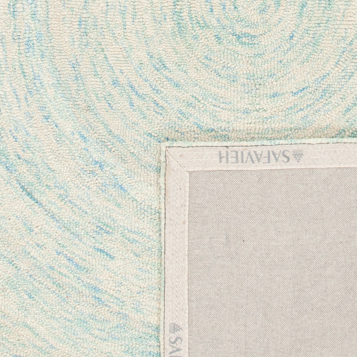 Safavieh Ikat Hannan Geometric Wool Area Rug, Ivory/Blue, 4' x 6'