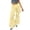 AB769 Light Yellow, variant on Womens Soft Wide Leg Flare Pants Solid Color Elastic Waist Trousers Ladies Everyday Wear Flowy Pants Light Blue Size L