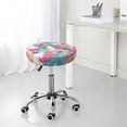 thumbnail image 5 of Cute Pineapple Colorful Flower Round Bar Stool Seat Covers, Elastic Round Chair Cover Stool Seat Slipcover Bar Stool Cushions Round Pad for 12-14 inch, 5 of 5