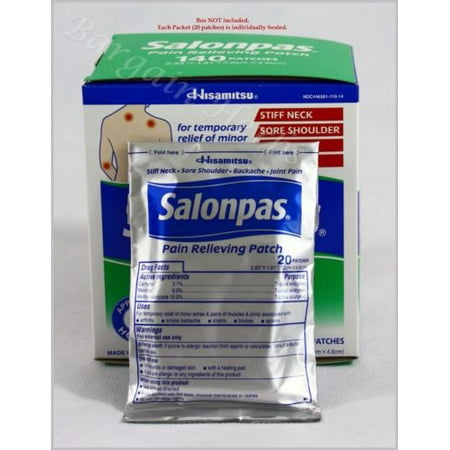 Salonpas Pain Relieving Patches New Sealed Free Shipping 20/40/60/80/100/120/140