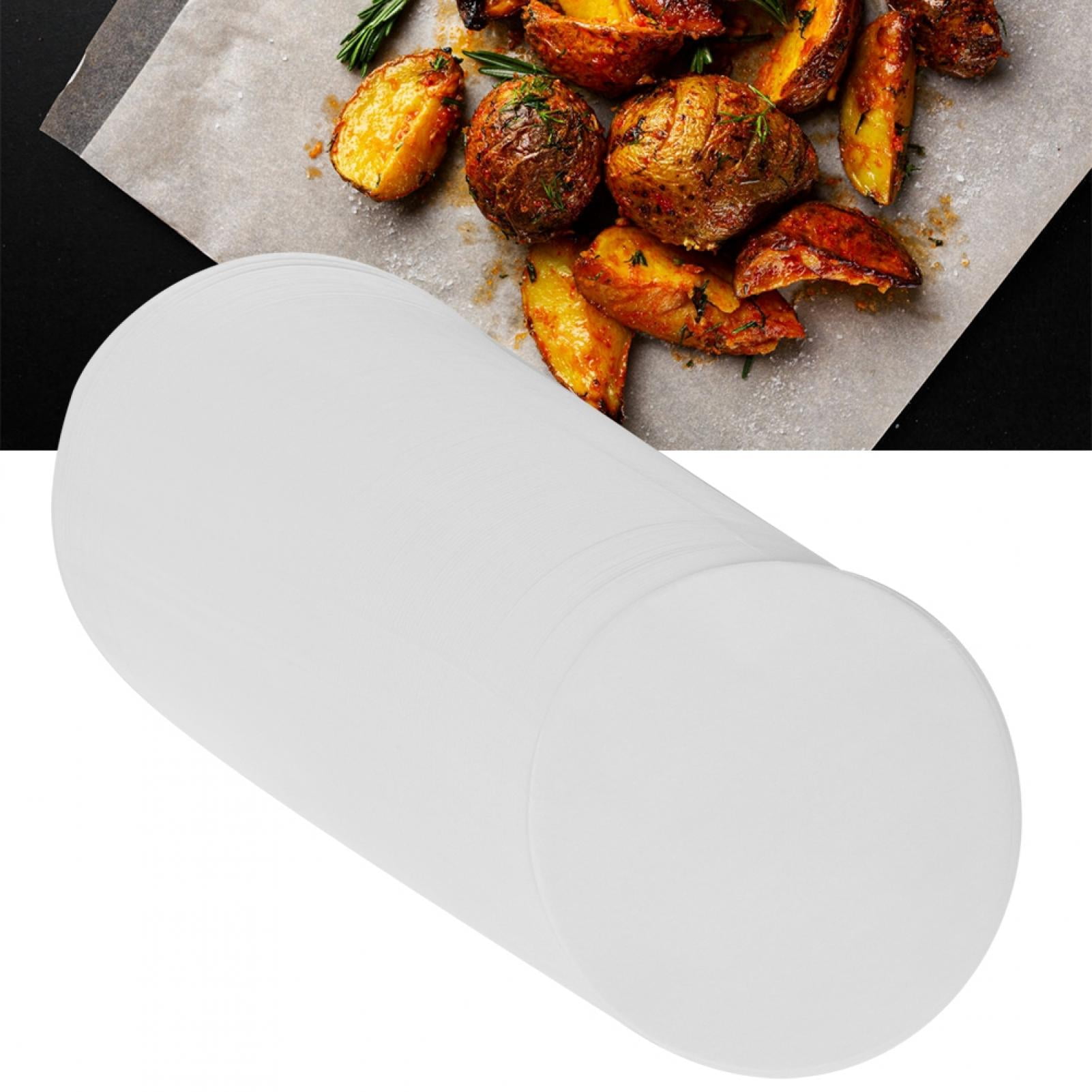 500 pack Round Parchment Paper Sheets Non Stick, Greaseproof Baking Liners for Oven and BBQ