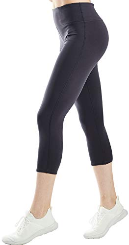 COOLOMG Womens Yoga Capri Leggings 