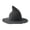 Dark Gray, variant on Poseca Women Halloween Witch Hat Wide Brim Foldable Cap for Halloween Party Costume Accessory