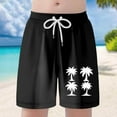 thumbnail image 2 of Gyexs Boys Swim Trunks Size 6-7 Quick Drying Beach Board Shorts Kids Floral Print Swim Trunk Swimsuit Hawaiian Beach Shorts Swim Shorts Z03-Black, 2 of 6