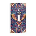 thumbnail image 2 of Yayeee Toggle Light Switch Wall Plate 1-Gang 4.5"x2.7" Home Decorative Outlet Cover, Geometric Eagle, 2 of 7