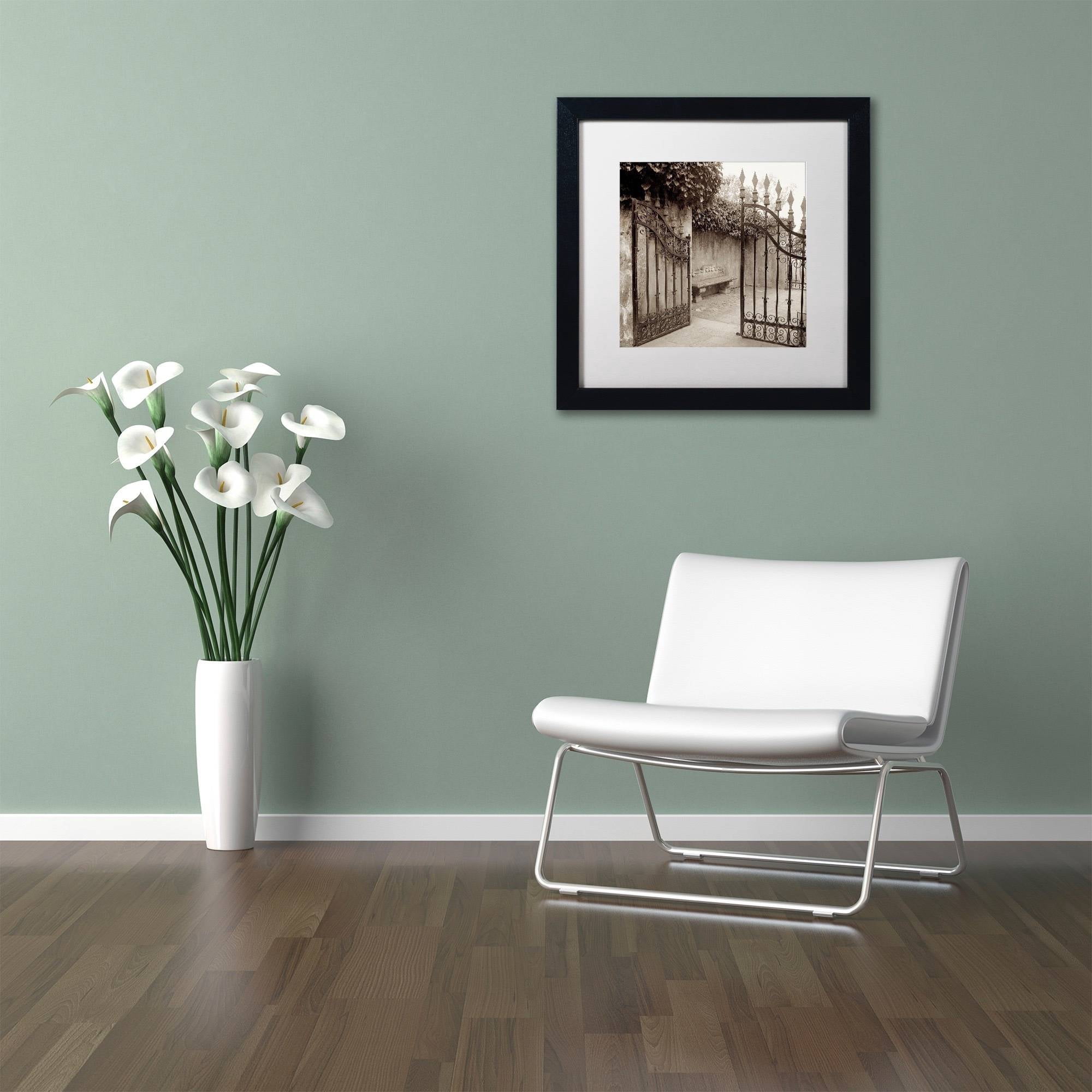 Trademark Fine Art "Avignon I" Canvas Art by Alan Blaustein, White Matte, Black Frame