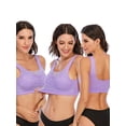 thumbnail image 2 of YouLoveIt Women Lace Sport Bras Breathable Sports Bra Sport Fitness Vest Lace Bra Yoga Running Fitness Workout Stretch Fitness Gym Lace Crop Top Sleep Bra, 2 of 7