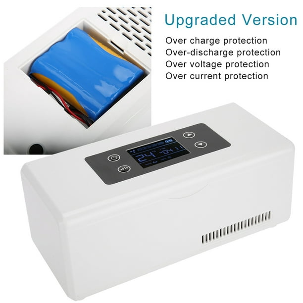 Medicine Refrigerator and Insulin Cooling Box for Car, Travel, Home -  Portable Medication Cooler for Travel with Car Charger 