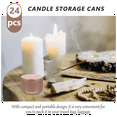 thumbnail image 3 of 24 Pcs Étiquettes Décoratives pour Bougies, Boîtes de Rangement Vides, Boîtes Rondes pour Bougies, C, 3 of 8