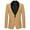 Khaki, variant on Hjtefg Kids Formal Jacket - Boys Girls Long Sleeve Lapel Coat, Classic Button Front Suit for Dressy Occasions, Smart Casual Wear,Color: Black Size: 6-7 Years