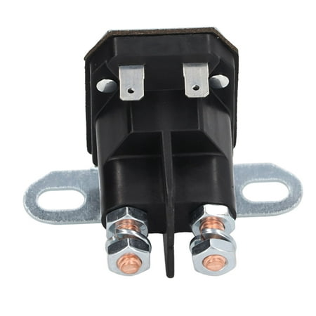 YAHHU Starter Relay Solenoid 12V DC Replacement Part for Lawn Tractors and Mowers Durable Aluminum ABS Copper Construction High Performance Ignition Switch Component 3.15 in