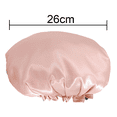 thumbnail image 2 of Capuchon de Douche Réutilisable, Grandes Capsules pour Femmes, Capsules de Cheveux Imperméables à Double Couche pour les Longs Bonnets de Bain Épais pour les Soins Capillaires, 2 of 5