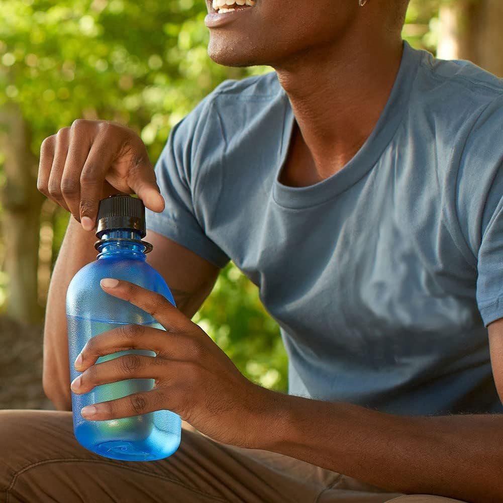 Nalgene Tritan Wide Mouth Wasserflasche – 33 Oz (1 Liter), BPA-frei, Grün Leuchtend, Spülmaschinenfest