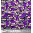 thumbnail image 1 of Soimoi Rayon Fabric Camouflage Texture & Dinosaur Animal Print Fabric by the Yard 42 Inch Wide, 1 of 1