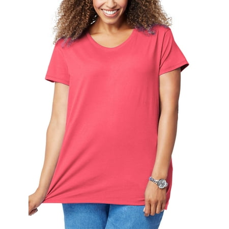 Women's Plus-Size Short Sleeve Tee (Best Clothes For Short Plus Size)