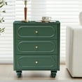 thumbnail image 5 of YOCWO 3 Drawer Dresser, Classic Chest of Drawers with Arc Edge, Green, 5 of 6
