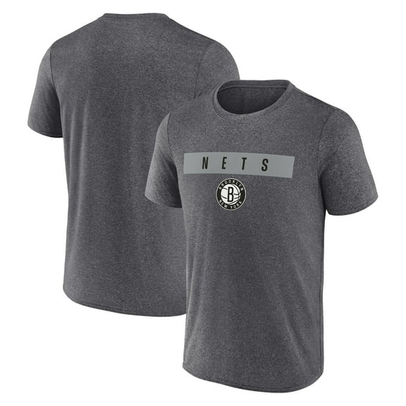 Men's Fanatics Heather Charcoal Brooklyn Nets Next Man Up T-Shirt