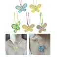 thumbnail image 6 of Fashion Sweet Colorful Butterfly Pendant Necklace Choker Neck Chain Elegant Clavicle Chain Statement Necklace Jewelry, 6 of 9