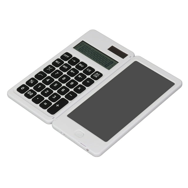 Calculadora De Escritorio Solar, Calculadora De Oficina Básica Con Energía Solar Con Almohadilla De Escritura LCD, Llave De Bloqueo, Calculadora De Computadora Multifunción De