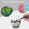 thumbnail image 3 of Tip Acrylic Paint Markers 36 Colors with Fine Tip and Broad Tip for Colored Artwork on Glass Canvas Stone Wood Ceramic Cards Printing and Craft Projects, 3 of 5