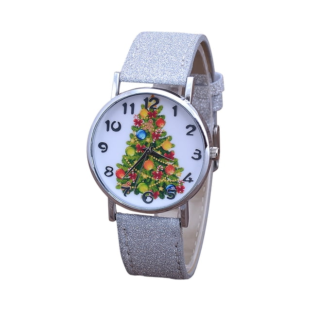 DPTALR Ladies Casual Quartz Watch Sky Twinkling Dial Leather Strap Watch