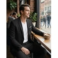 thumbnail image 3 of COOFANDY Men's 2 Piece Suits Classic Fit 2 Button Casual Suits Sets Blazer Jacket and Dress Pants for Wedding Business Prom, 3 of 6