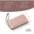 thumbnail image 5 of Claasico Women's Slim Wristlet Wallet | RFID Block, 6 Credit Card, Money & Receipt Organizer, 5 of 6