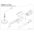 thumbnail image 6 of Kingston Brass KB5893DL Concord Single-Handle Pressure Balanced Tub and Shower Faucet, Antique Brass, 6 of 7