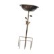 thumbnail image 2 of Baño para pájaros de metal, comedero para pájaros con estaca, baño para pájaros decorativo fácil de limpiar, decoración de jardín para patio, césped, Pájaro de Bronce, 2 of 8