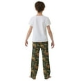 thumbnail image 5 of FORMRS Kids Pajama Pants with Pockets Size 13-14Y Boys Lounge Sleep Bottoms, Brown Floral Rabbits Pattern, 5 of 8