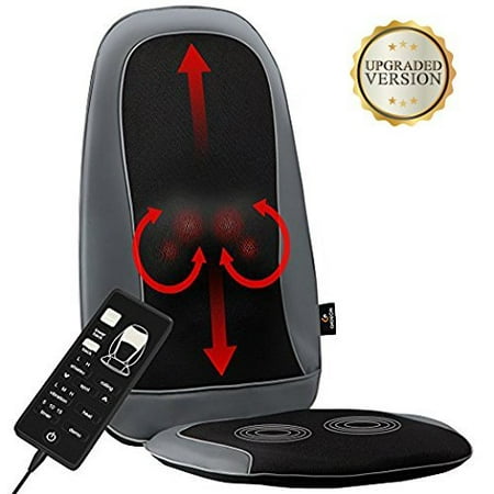 Full Back Shiatsu Massage Seat Cushion by Gideon Customizable Patterns & Heat