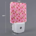 thumbnail image 2 of Salouo Strawberry Cake for Night Lights Plug into Wall 1 Pack, 0.5W Plug in Night Light with Dusk-to-Dawn Light Sensor LED Nightlight for Bathroom, Adult, Hallway-US, 2 of 7