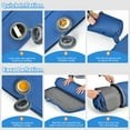 thumbnail image 5 of Goplus Folding Sleeping Pad, Self Inflating Camping Mattress with Carrying Bag Blue, 5 of 10