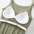 thumbnail image 7 of Camisole Tops for Women Built in Bra Adjustable Spaghetti Strap Workout Yoga Shirts Basic Tank Tops Layer Padded Bra, 7 of 7