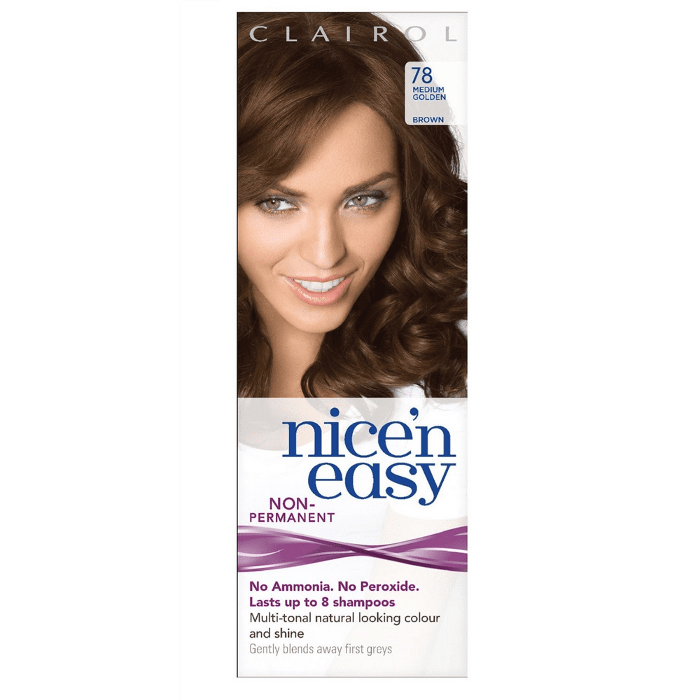 Clairol Nice n  Easy Hair  Color 78 Medium Golden Brown 