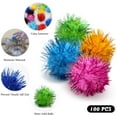 thumbnail image 5 of 100 Pack 1 Inches Cat Sparkle Balls for Cats Large Size, Glitter Pom Poms Fuzzy Cat Balls Tinsel Balls for Cats Kitten Indoor, 5 of 6