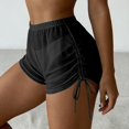 thumbnail image 4 of Xdegoge Swimwear for Women Bottoms Mid Rise Boyshorts Bathing Suit Shorts Smooth Side Lace Up Ruched Modest Water Sports, 4 of 4