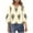 Khaki, variant on Womens Tops Petal Sleeve Printed 3/4 Sleeve V-Neck Casual Blouse Tops Black M,Tops for Women