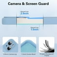 thumbnail image 4 of with Magnetic Invisible Stand Phone Case for iPhone 15 Plus 6.7 inches, Silicone Compatible with Magsafe Military Grade Full Camera Protection Phone Covers for Women Men(Light Blue), 4 of 14