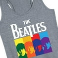 thumbnail image 3 of The Beatles - Band Members Colorblock - Women's Racerback Tank, 3 of 6