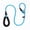 black, variant on Slip Leash For Small Dogs/Puppy, Anti-Choking Training Leash Rope Leash With Reflective Threads