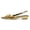 Gold, variant on Women Chic Bowknot Slingback Pumps Pointed Toe Slip On Classic Chunky Block Low Heels Comfort Shoes Size 11 Gold